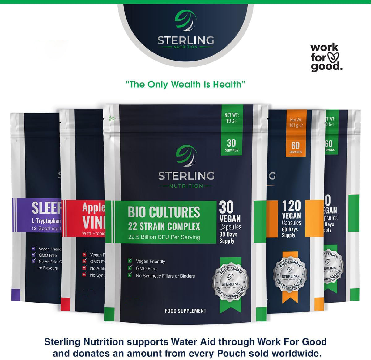 Bio Cultures Probiotic Complex: 22.5B CFU, 22 Strains, Digestive Enzymes, 30 Vegan Capsules