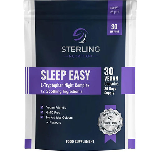 Vegan Sleep Capsules: L-Tryptophan Complex, 30 Non-Habit Forming Capsules