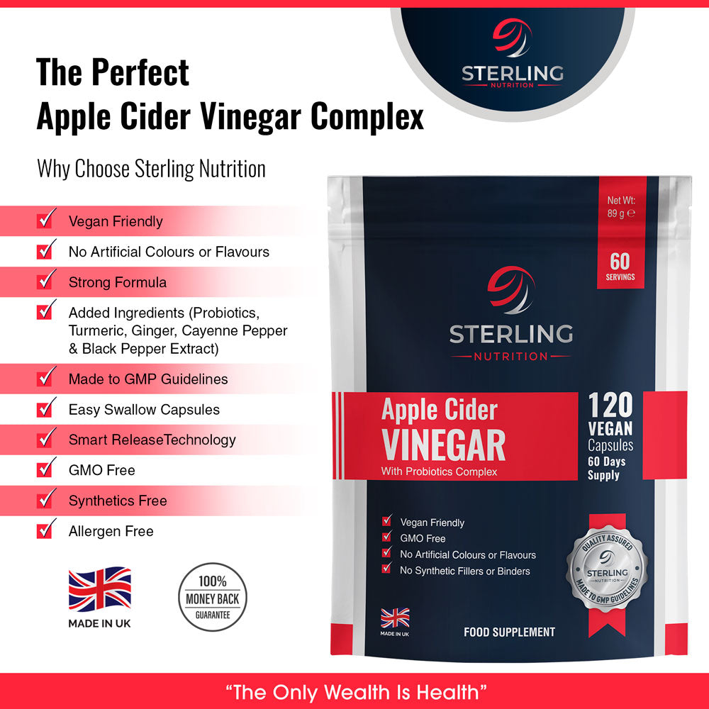 Apple Cider Vinegar Capsules with Probiotic Complex 120s