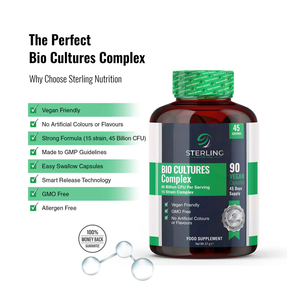 45 Billion CFU 15 Strain Bio Culture Complex For Digestive Health