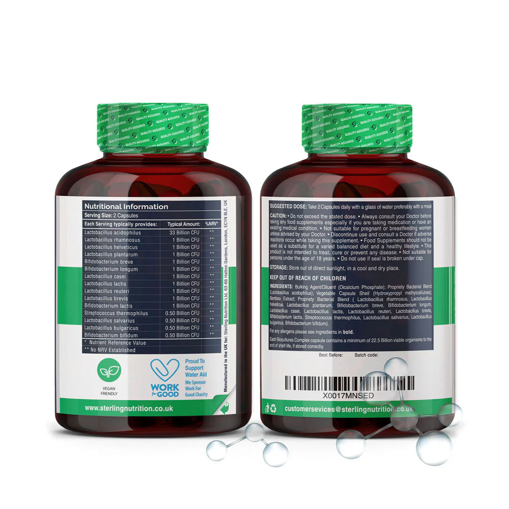 45 Billion CFU 15 Strain Bio Culture Complex For Digestive Health