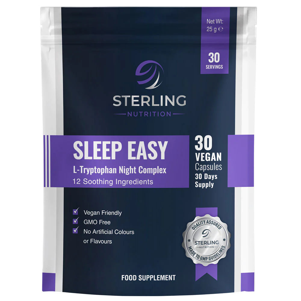 Vegan Sleep Capsules: L-Tryptophan Complex, 30 Non-Habit Forming Capsules