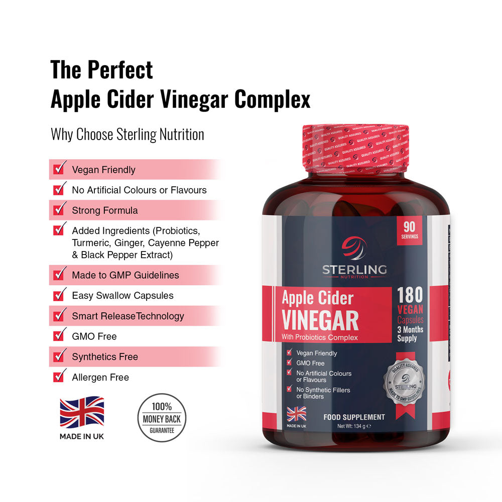 Apple Cider Vinegar Capsules with Probiotic Complex 180s