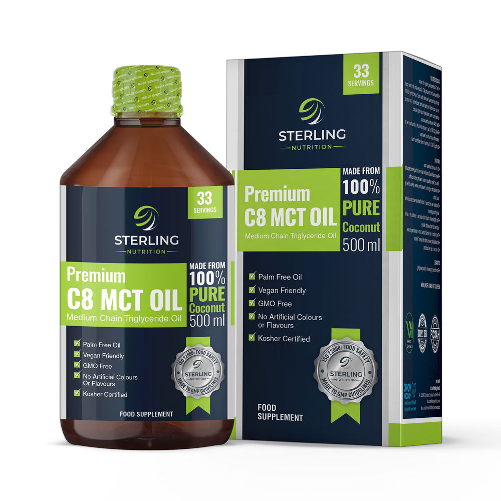 Premium Pure C8 MCT Oil 500ML For Keto Diet